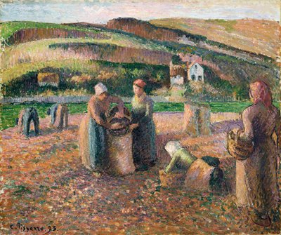 Picking Potatoes by Camille Jacob Pissarro