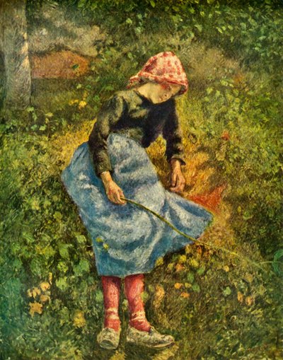 Seated Peasant Woman by Camille Jacob Pissarro