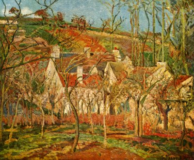 The Red Roofs by Camille Jacob Pissarro