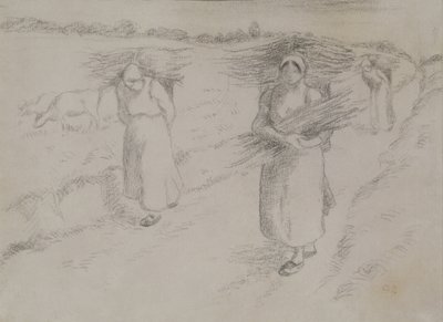 The Twig Gatherers, c.1896 by Camille Jacob Pissarro