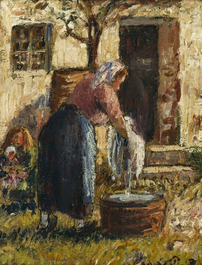 The Washerwoman by Camille Jacob Pissarro