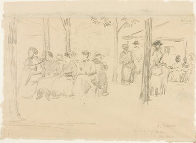 Fete at Pontoise by Camille Pissarro