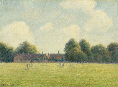 Hampton Court Green, 1891 by Camille Pissarro