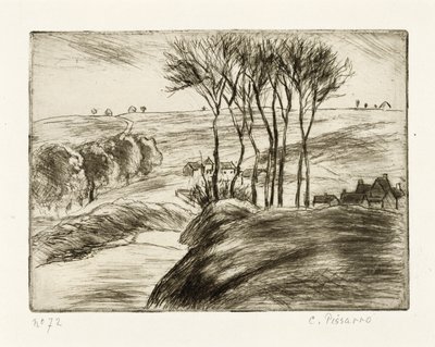 Landscape at Osny by Camille Jacob Pissarro