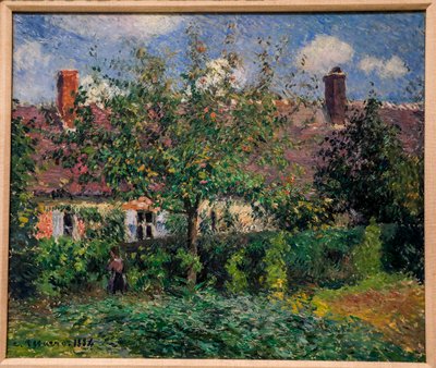 Peasant House at Éragny by Camille Pissarro