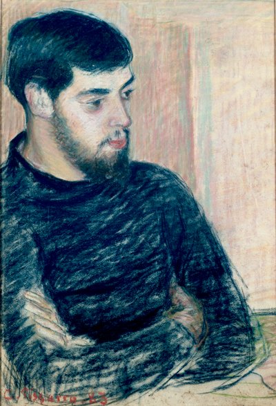 Portrait of Lucien Pissarro by Camille Pissarro