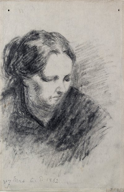 Portrait of Madame Pissarro by Camille Pissarro