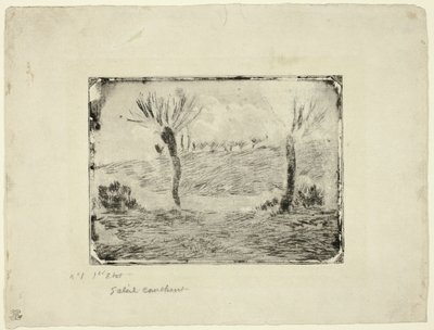 Setting Sun by Camille Pissarro