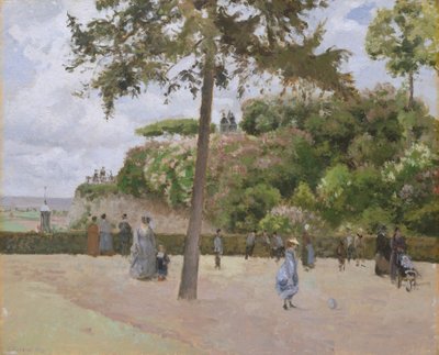 The Public Garden at Pontoise, 1874 by Camille Jacob Pissarro