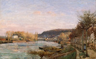 The Seine at Bougival, 1870 by Camille Jacob Pissarro