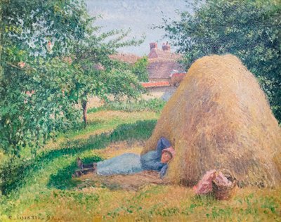 The Siesta by Camille Pissarro