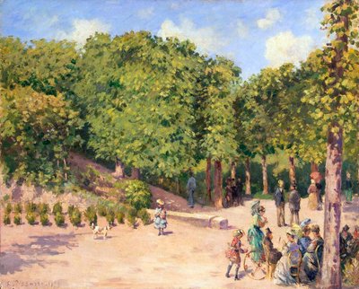 Town Park in Pontoise by Camille Pissarro