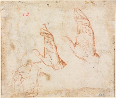 Study of Hands (verso) by Camillo Procaccini