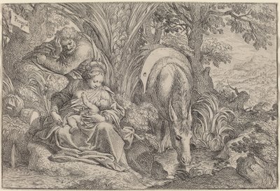 The Rest on the Flight into Egypt by Camillo Procaccini