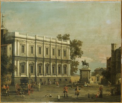 A Capriccio of Buildings in Whitehall, c.1754 by Giovanni Antonio Canal
