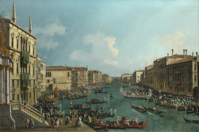 A Regatta on the Grand Canal by Giovanni Antonio Canal