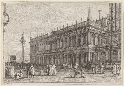 The Library. V. by Canaletto