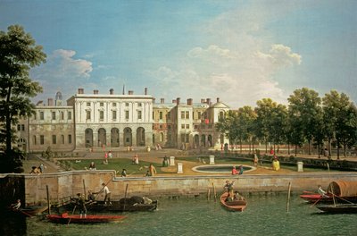 Old Somerset House from the River Thames by Giovanni Antonio Canal