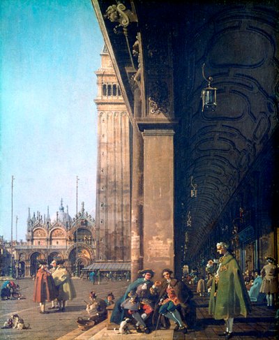 Piazza San Marco and the Colonnade by Giovanni Antonio Canal