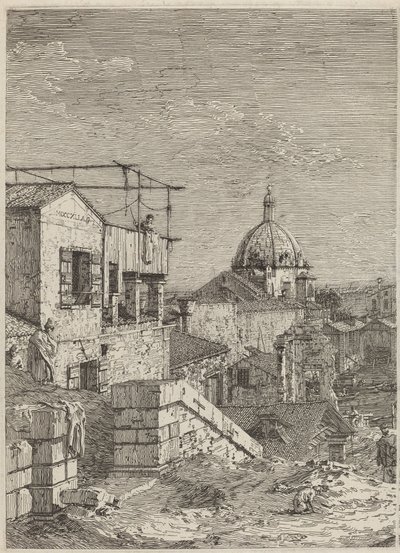 The House with the Inscription by Canaletto