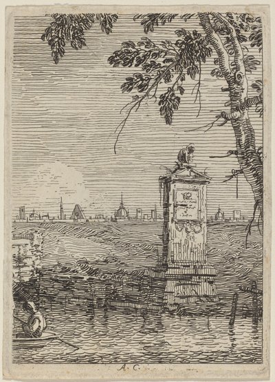 The Little Monument by Canaletto