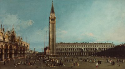 The Piazza San Marco, Venice by Giovanni Antonio Canal