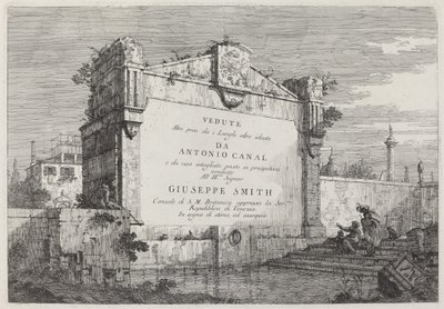 Title Plate by Canaletto