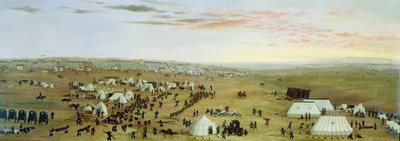 The Uruguaiana Camp, Rio Grande, Brazil by Candido Lopez