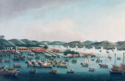 Hong Kong Harbour by Cantonese School