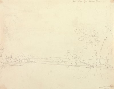 Distant View of Beaulieu, Hampshire by Capt. Thomas Hastings
