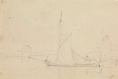 Sketch of a Sailing Boat by Capt. Thomas Hastings