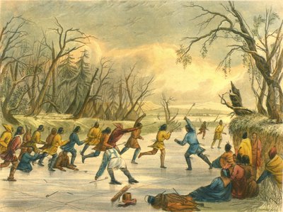 Ball Play on the Ice by Captain Seth (after) Eastman