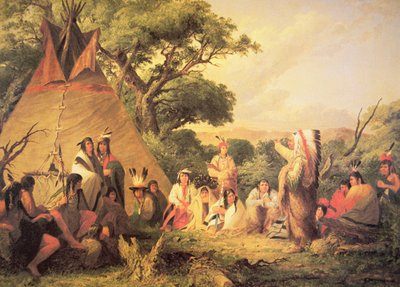 Sioux Indian Council by Captain Seth Eastman