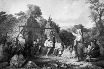 The Indian Council by Captain Seth Eastman