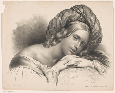 Girl with Turban by Carel Christiaan Antony Last