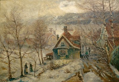 Coast Landscape with House by Carl Edvard Diriks