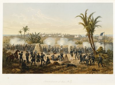 Bombardment of Vera-Cruz by Carl (after) Nebel