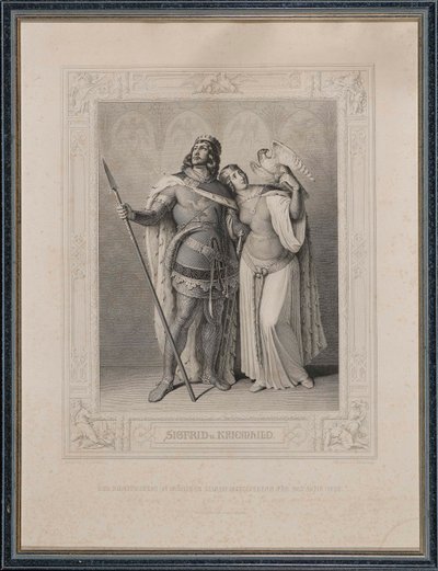 The Nibelungenlied. Siegfried and Kriemhild by Carl Arnold Gonzenbach