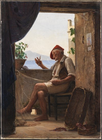 A Fisherman from Sorrento, Italy by Carl Bloch