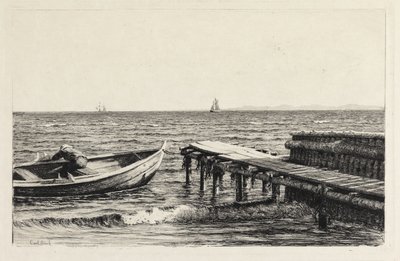The Boat by the Bridge by Carl Bloch