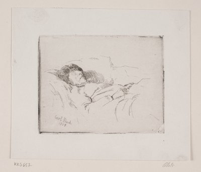 The Sick Old Man by Carl Bloch