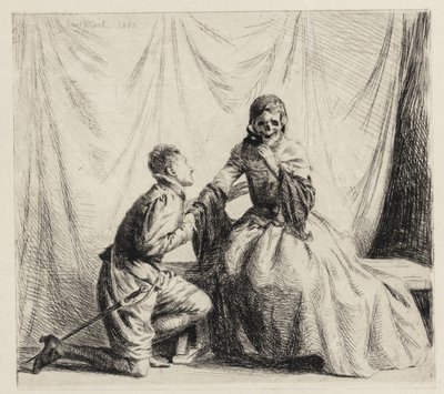 The Young Man and Death by Carl Bloch