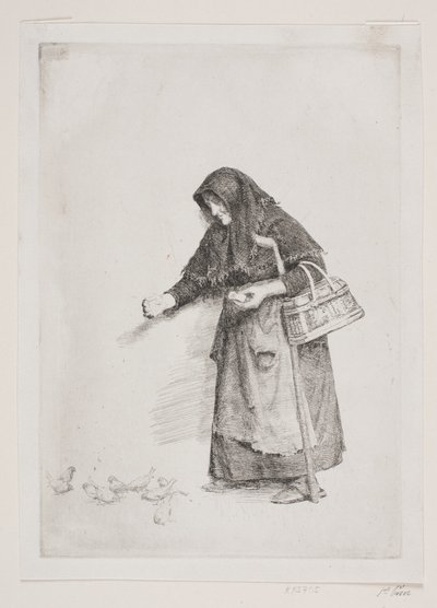 The Woman with the Sparrows by Carl Bloch