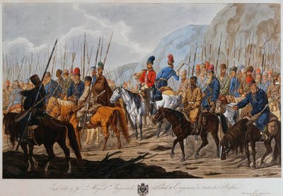 Russian Cossacks on March, c1800 by Carl Ernst Christoph Hess