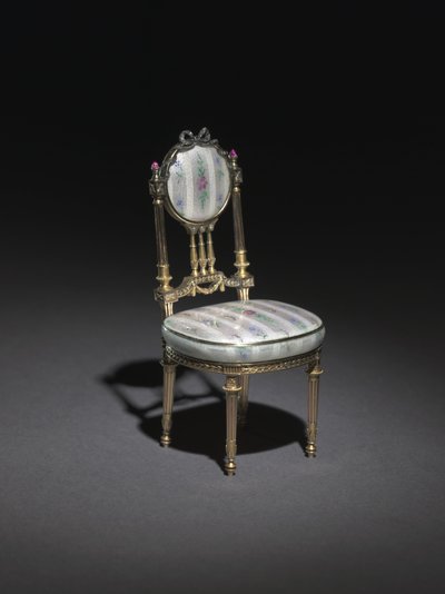 Miniature Chair by Carl Fabergé