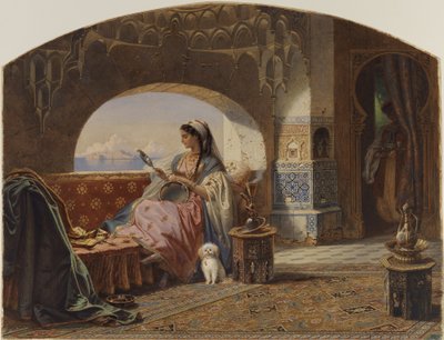 Beauty with a Tambourine by Carl Friedrich Heinrich Werner