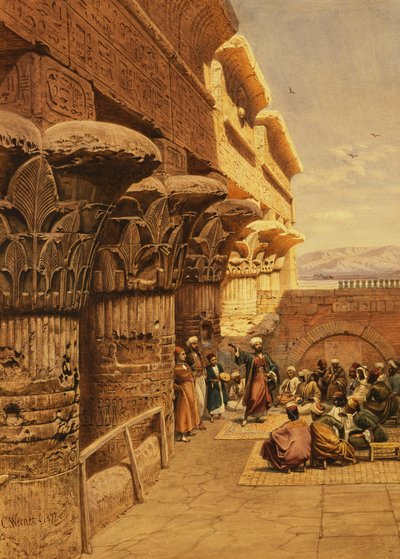 Musicians at Philae by Carl Friedrich Heinrich Werner