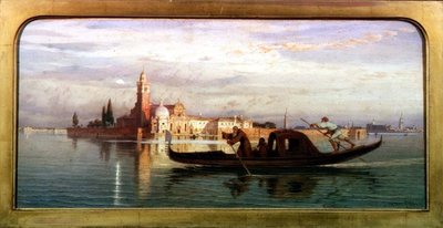 On the Venetian Lagoon by Carl Friedrich Heinrich Werner