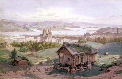 View of Christiania by Carl Friedrich Heinrich Werner