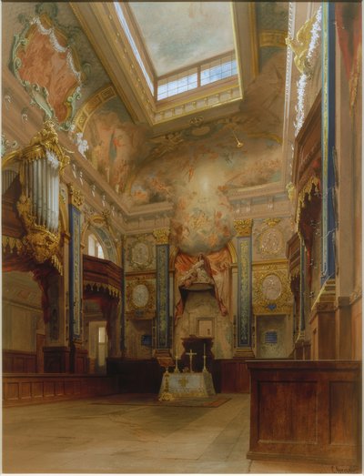 Chapel in Charlottenburg Palace by Carl Georg Anton Gräb
